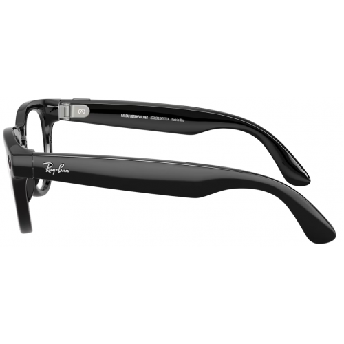 Умные очки Ray-Ban Meta* Headliner Gen 2 Shiny Black, Фотохромные линзы Clear to Sapphire Transitions (RW4013), размер M